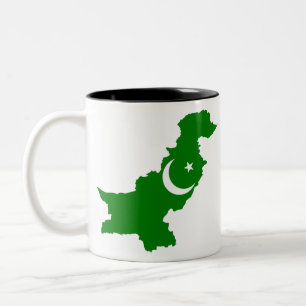 Tasse 2 Couleurs Carte du Pakistan