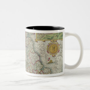 Tasse 2 Couleurs Carte du royaume de la Grande-Bretagne et de