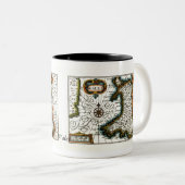 Tasse 2 Couleurs Carte et/ou drapeau du Pays de Galles (Devant droit)