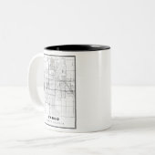 Tasse 2 Couleurs Carte Fargo (Devant gauche)