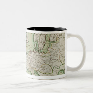Tasse 2 Couleurs Carte illustrant l'attaque navale sur l'Angleterre