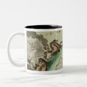 Tasse 2 Couleurs Carte illustrant l'attaque navale sur l'Angleterre (Gauche)