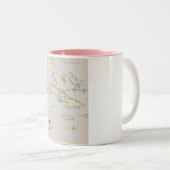 Tasse 2 Couleurs Carte illustrée de Cuba (Devant droit)