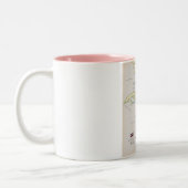 Tasse 2 Couleurs Carte illustrée de Cuba (Gauche)
