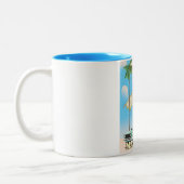 Tasse 2 Couleurs Carte illustrée de Majorque (Gauche)