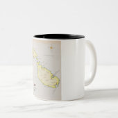 Tasse 2 Couleurs Carte illustrée de Malte (Devant droit)