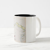 Tasse 2 Couleurs Carte illustrée de Turks and Caicos (Devant droit)