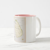 Tasse 2 Couleurs Carte illustrée du Sri Lanka (Devant droit)