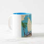 Tasse 2 Couleurs Carte illustrée du Sri Lanka (Devant gauche)