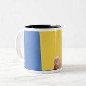 Tasse 2 Couleurs Carte jaune (Devant gauche)