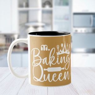Tasse 2 Couleurs Carte Monogran Baking Queen Mothers