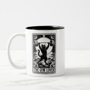 Tasse 2 Couleurs Carte Tarot Le Chat Noir Amateur De Gym