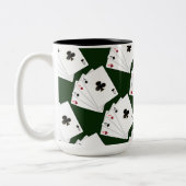 Tasse 2 Couleurs Cartes De Jeu Quatre As (Gauche)