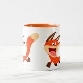 Tasse 2 Couleurs Carton malicieux Fox (Centre)