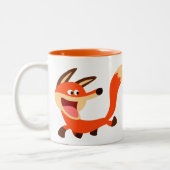 Tasse 2 Couleurs Carton malicieux Fox (Gauche)