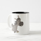 Tasse 2 Couleurs Carton mignon Gris Pony (Devant gauche)
