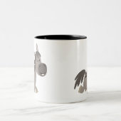 Tasse 2 Couleurs Carton mignon Gris Pony (Centre)