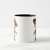 Tasse 2 Couleurs Cartoon classique 3D (Centre)
