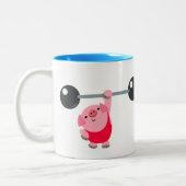 Tasse 2 Couleurs Cartoon de levage de poids mignon (Gauche)