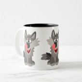 Tasse 2 Couleurs Cartoon doux et sot (Devant gauche)