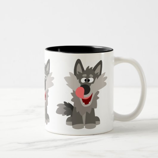 Tasse 2 Couleurs Cartoon doux et sot (Droit)