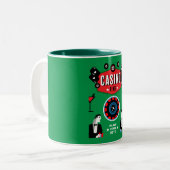 Tasse 2 Couleurs Casino Gambling Poker Roulette (Devant gauche)