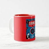 Tasse 2 Couleurs Casino Gambling Poker Roulette (Devant gauche)
