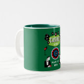Tasse 2 Couleurs Casino Gambling Poker Roulette (Devant gauche)
