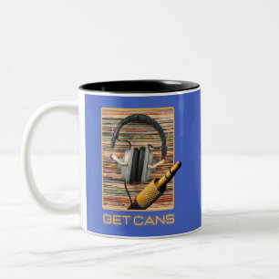 Tasse 2 Couleurs Casques Audio Cans Audiophiles