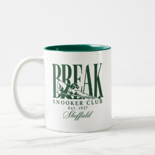 Tasse 2 Couleurs Casse Club de Snooker Sheffield Établ 1927