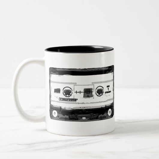 Tasse 2 Couleurs Cassette Pop Art (Gauche)