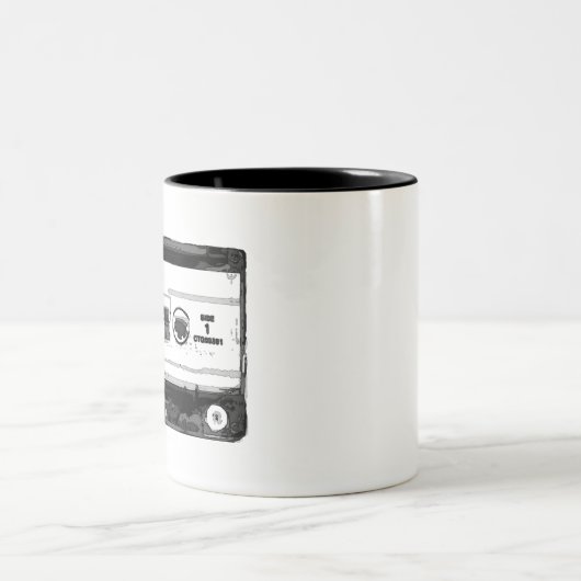 Tasse 2 Couleurs Cassette Pop Art (Centre)