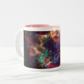 Tasse 2 Couleurs Cassiopeia Galaxy Remnant Supernova (Devant gauche)