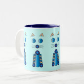 Tasse 2 Couleurs CAT bleu (Devant gauche)