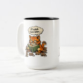 Tasse 2 Couleurs cat book (Devant gauche)