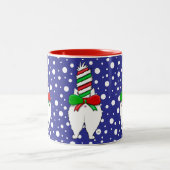 Tasse 2 Couleurs Cat Butt Christmas Green (Centre)