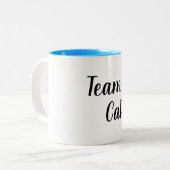 TASSE 2 COULEURS CAT CHIC D'ÉQUIPE DE MUG_ (Devant gauche)