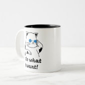 TASSE 2 COULEURS CAT COOL (Devant gauche)