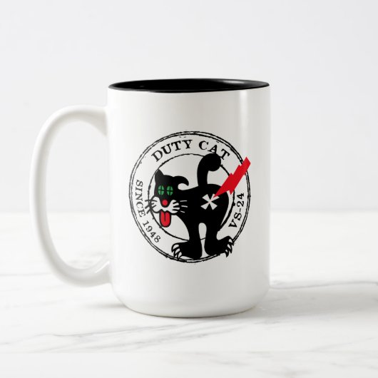 TASSE 2 COULEURS CAT DE DROIT VS-24 DEPUIS 1948 (Gauche)
