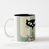 Tasse 2 Couleurs Cat du milieu du siècle moderne (Gauche)