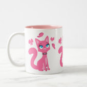 Tasse 2 Couleurs Cat et Butterflies (Gauche)
