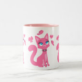 Tasse 2 Couleurs Cat et Butterflies (Centre)