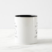 Tasse 2 Couleurs Cat hair everywhere zero regrets (Centre)