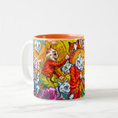 Tasse 2 Couleurs Cat Musical Band (Devant gauche)