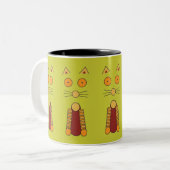 Tasse 2 Couleurs CAT orange (Devant gauche)