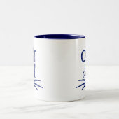 Tasse 2 Couleurs Cat Papa 2 Navy (Centre)