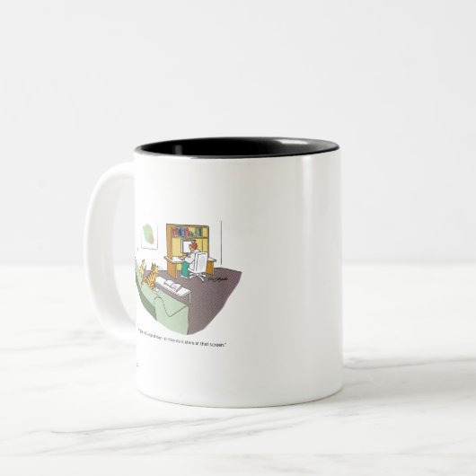 Tasse 2 Couleurs Cat Talk (Devant gauche)
