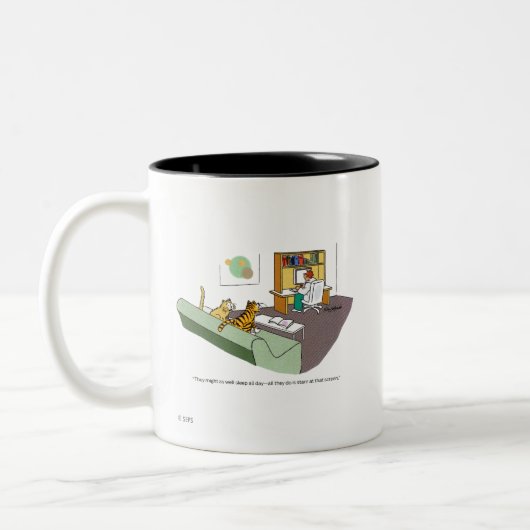 Tasse 2 Couleurs Cat Talk (Gauche)