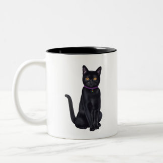 Tasse 2 Couleurs CatFans - chat noir de Bombay