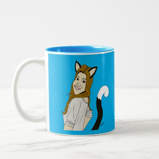 Tasse 2 Couleurs catgirl (Gauche)